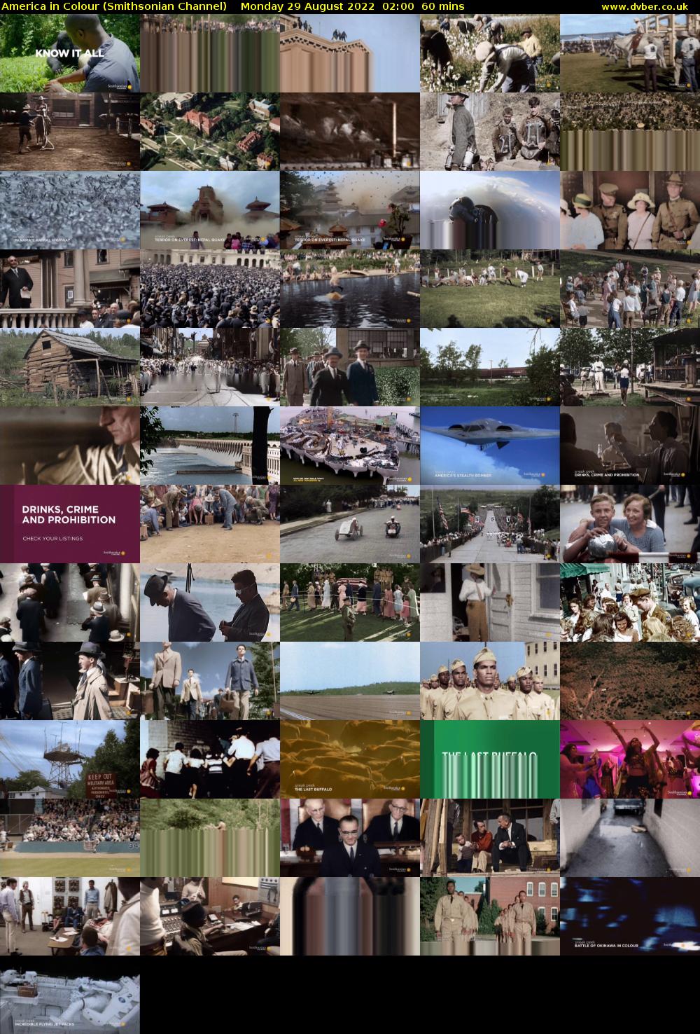 America in Colour (Smithsonian Channel) Monday 29 August 2022 02:00 - 03:00
