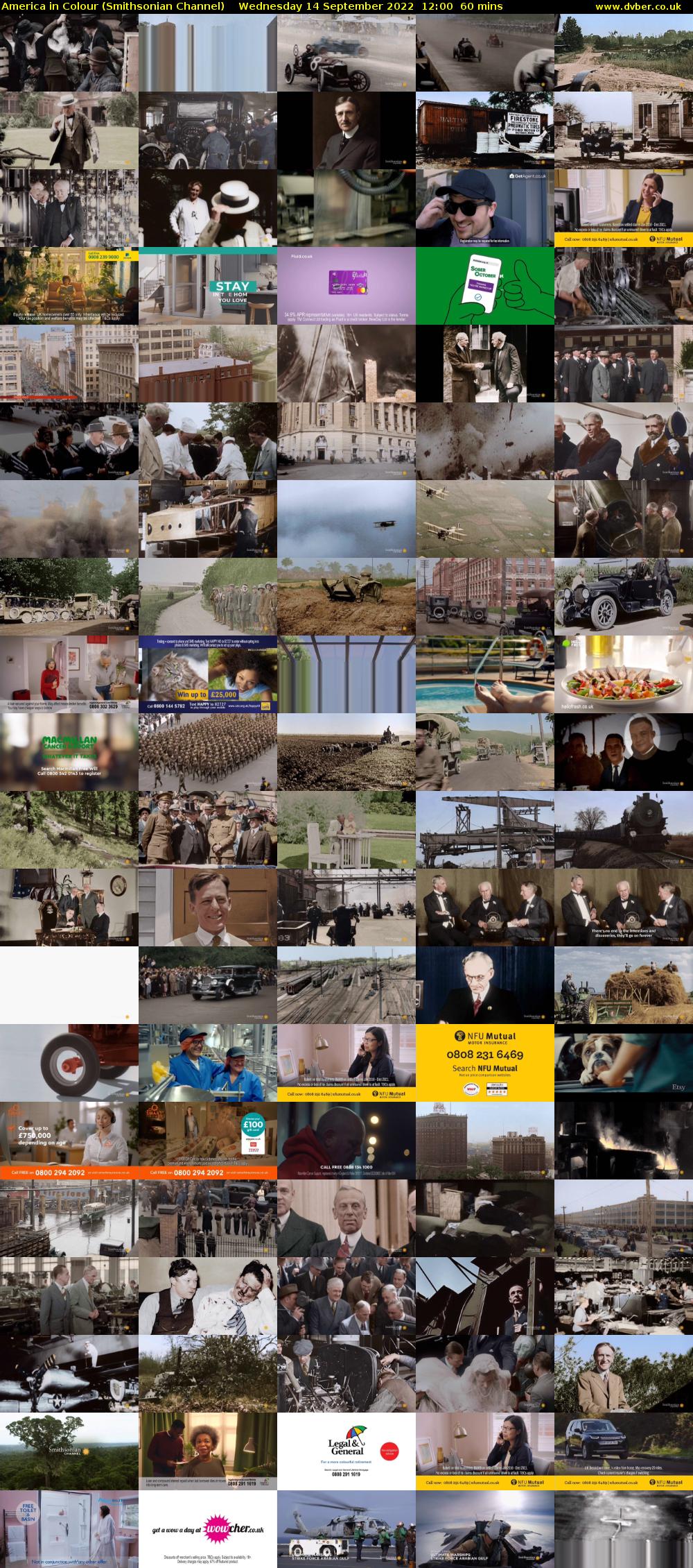 America in Colour (Smithsonian Channel) Wednesday 14 September 2022 12:00 - 13:00