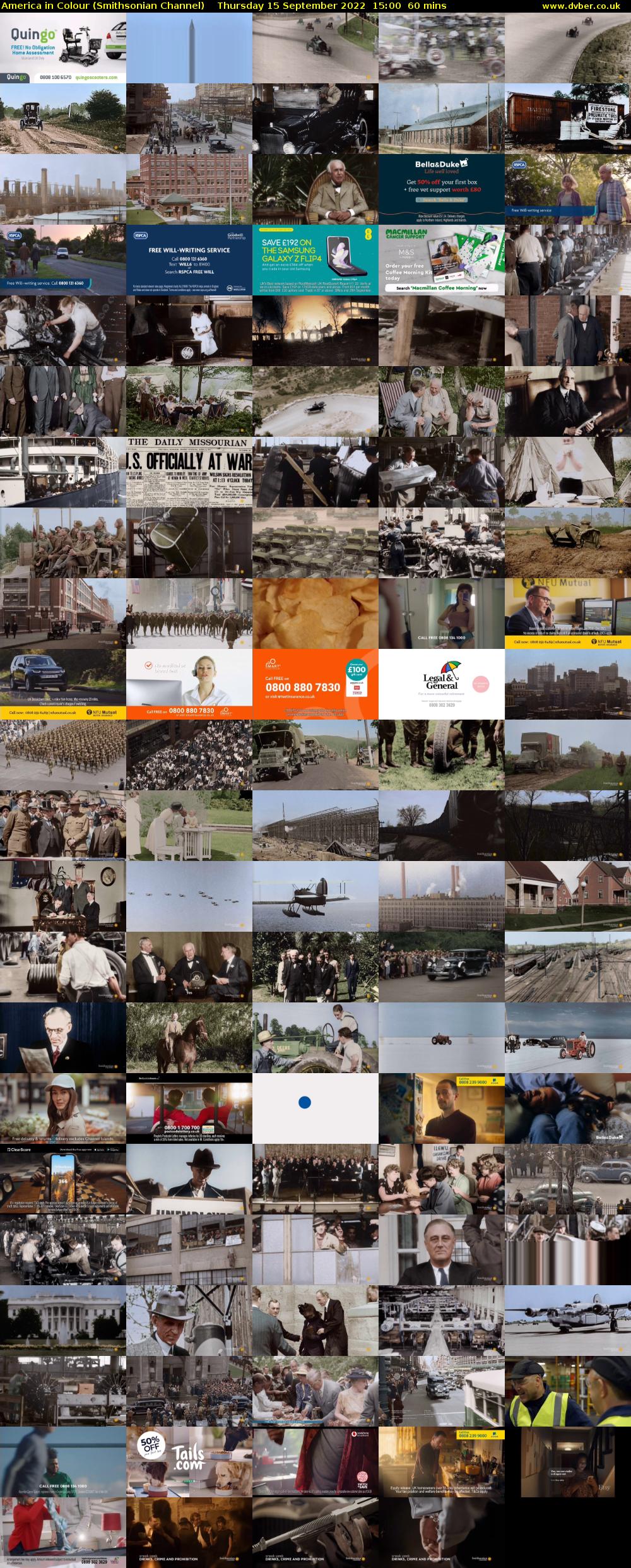 America in Colour (Smithsonian Channel) Thursday 15 September 2022 15:00 - 16:00