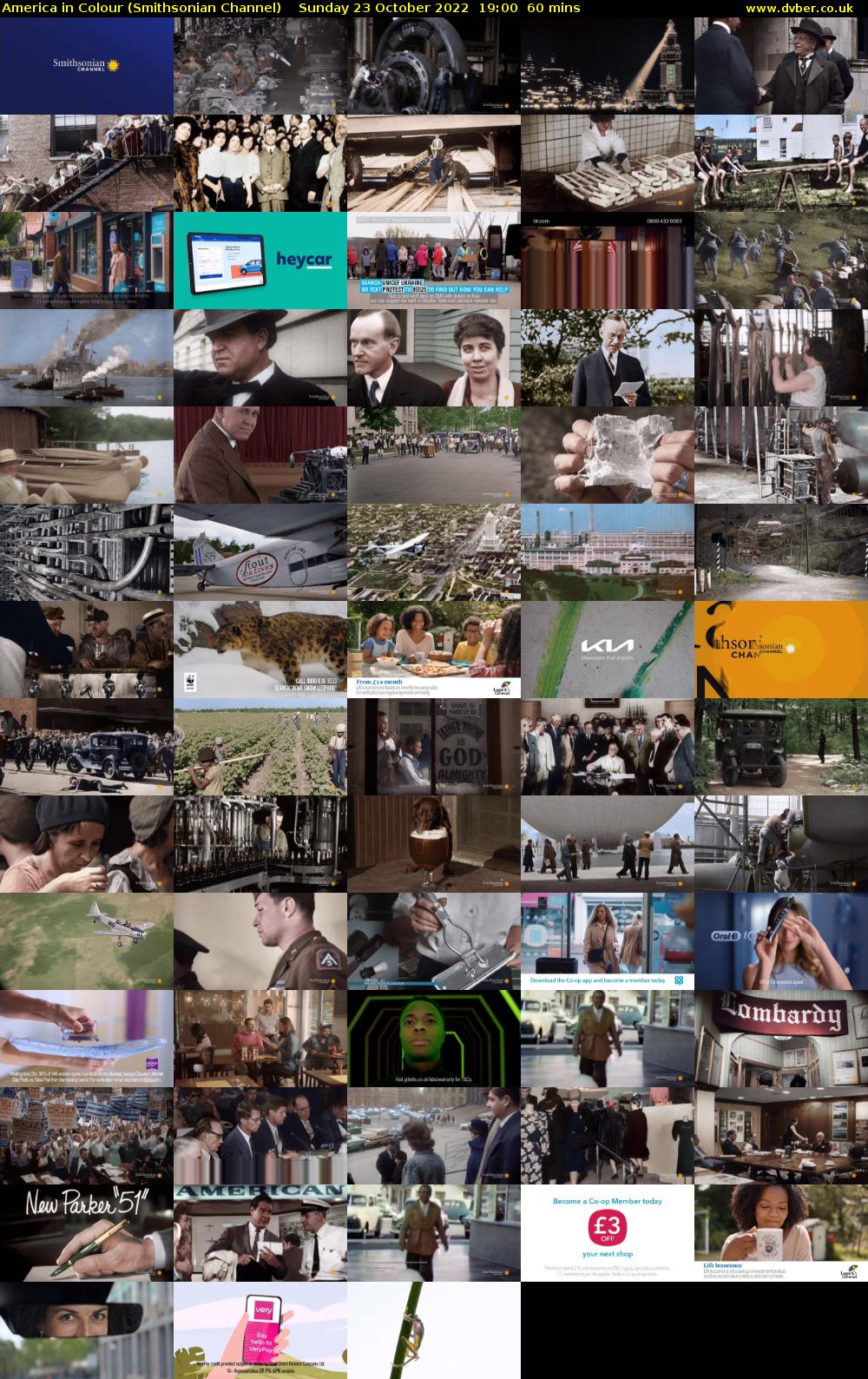 America in Colour (Smithsonian Channel) Sunday 23 October 2022 19:00 - 20:00
