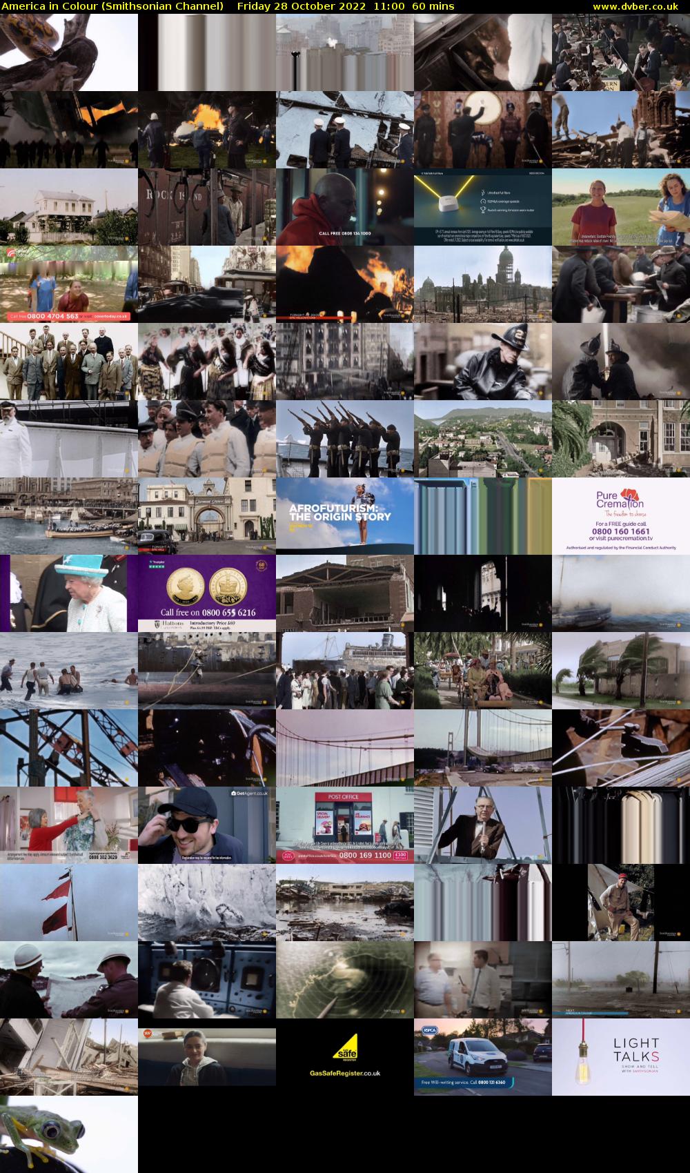 America in Colour (Smithsonian Channel) Friday 28 October 2022 11:00 - 12:00