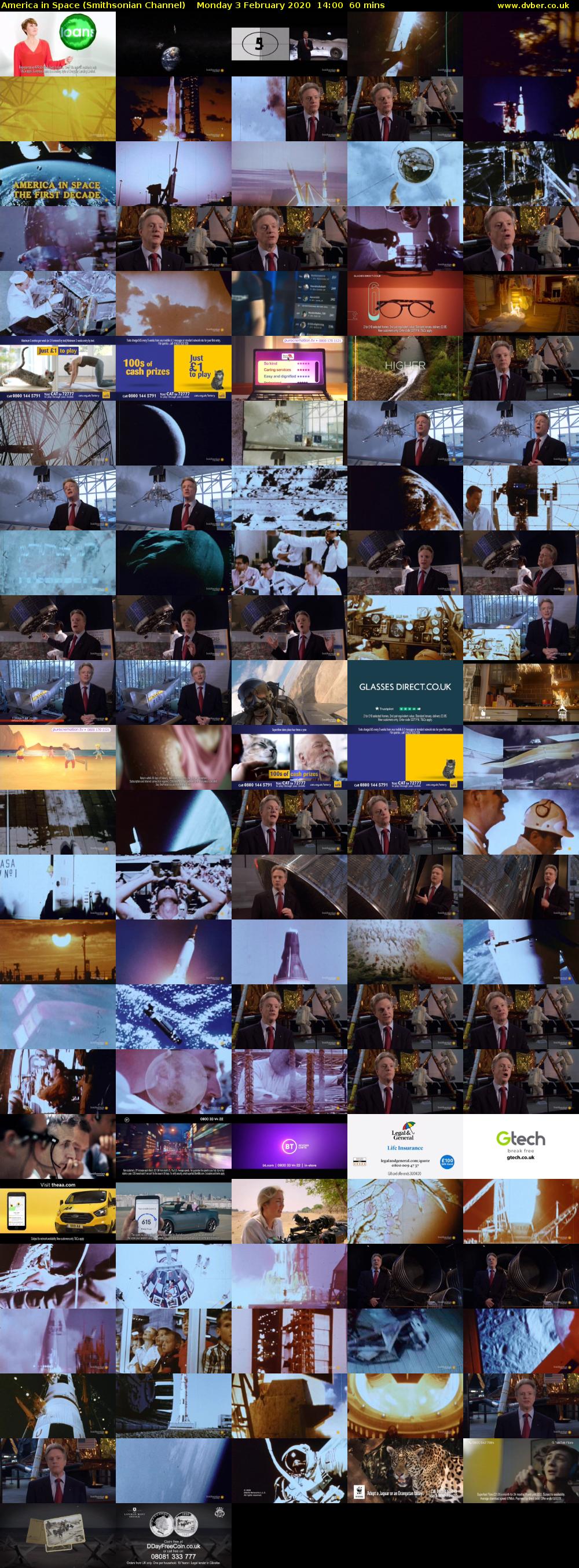 America in Space (Smithsonian Channel) Monday 3 February 2020 14:00 - 15:00