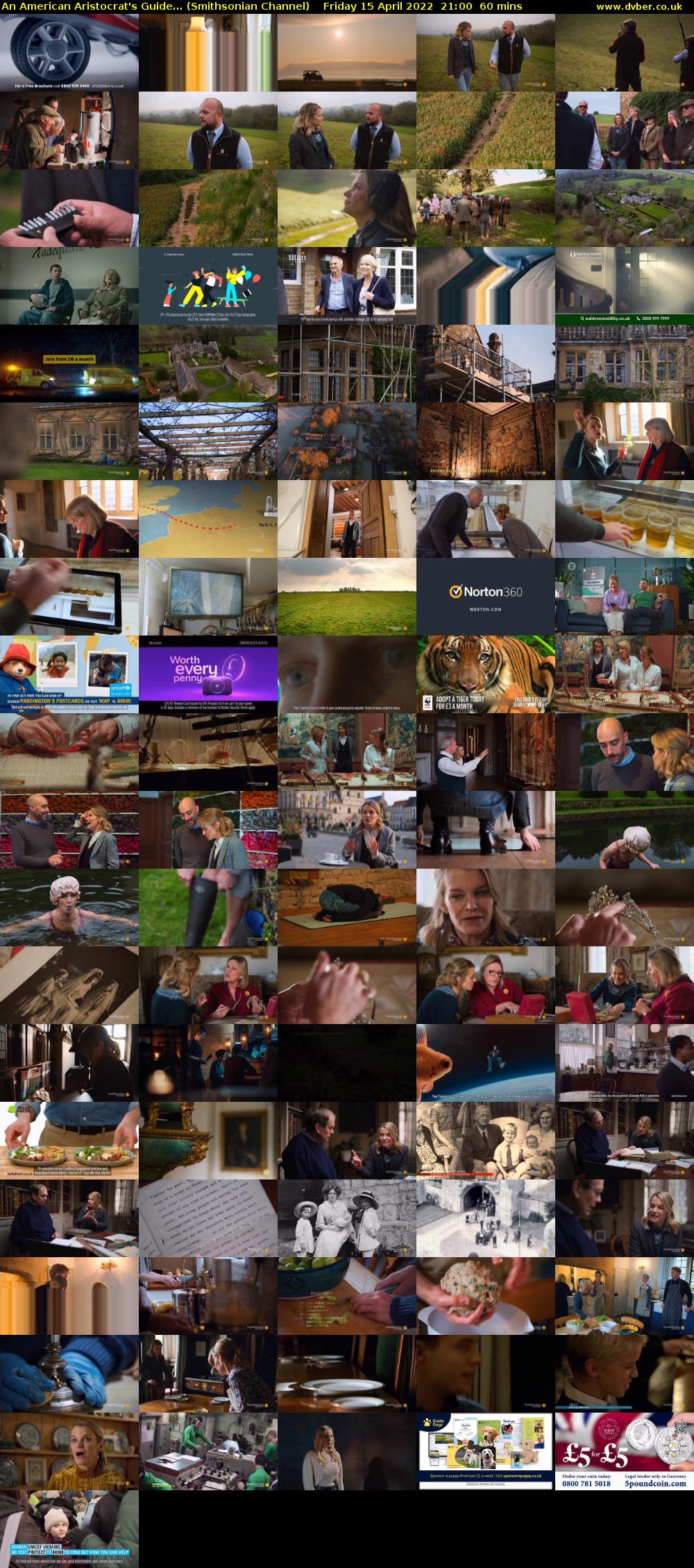 An American Aristocrat's Guide... (Smithsonian Channel) Friday 15 April 2022 21:00 - 22:00