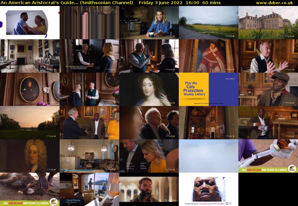 An American Aristocrat's Guide... (Smithsonian Channel) Friday 3 June 2022 16:00 - 17:00