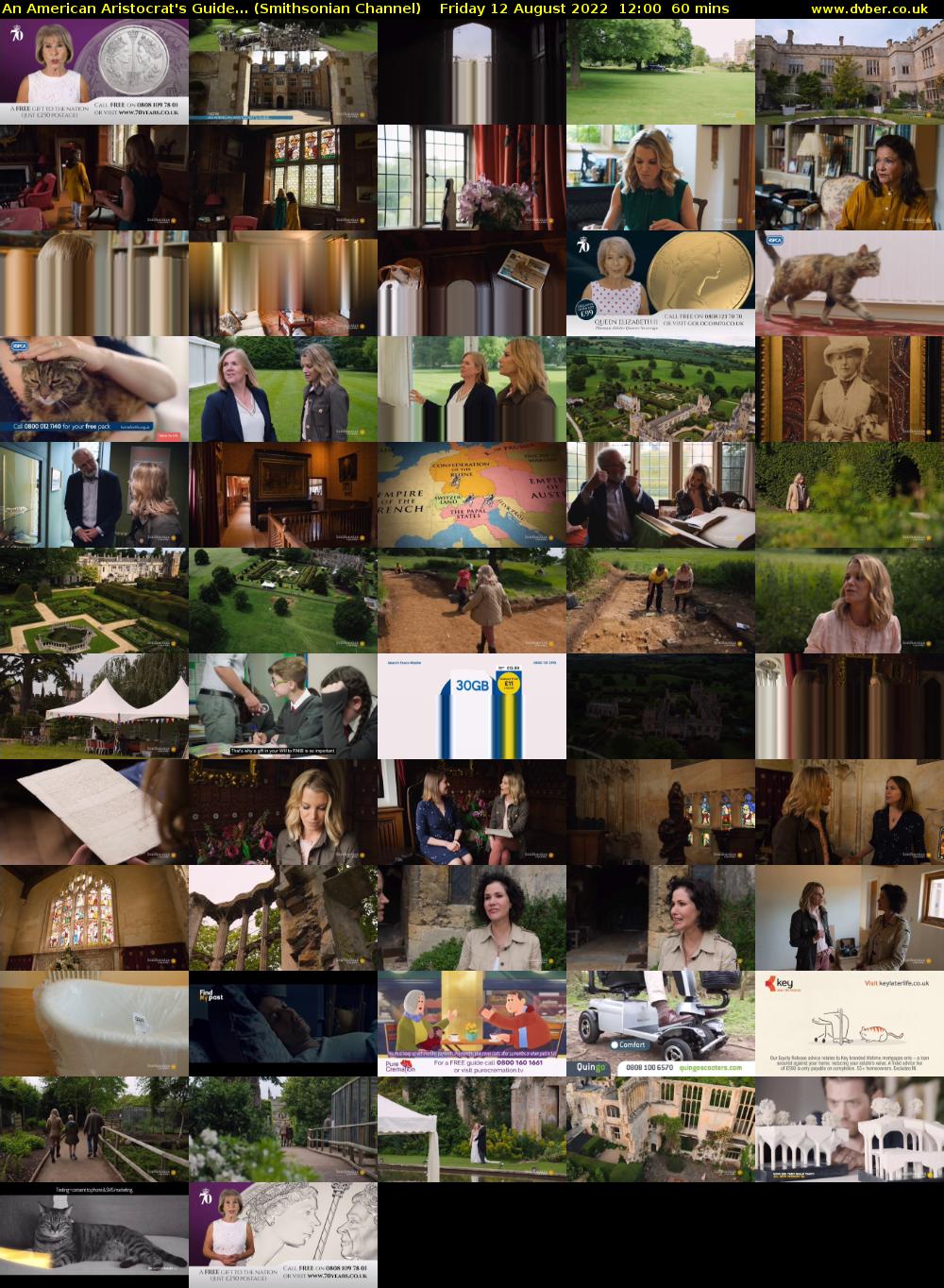 An American Aristocrat's Guide... (Smithsonian Channel) Friday 12 August 2022 12:00 - 13:00