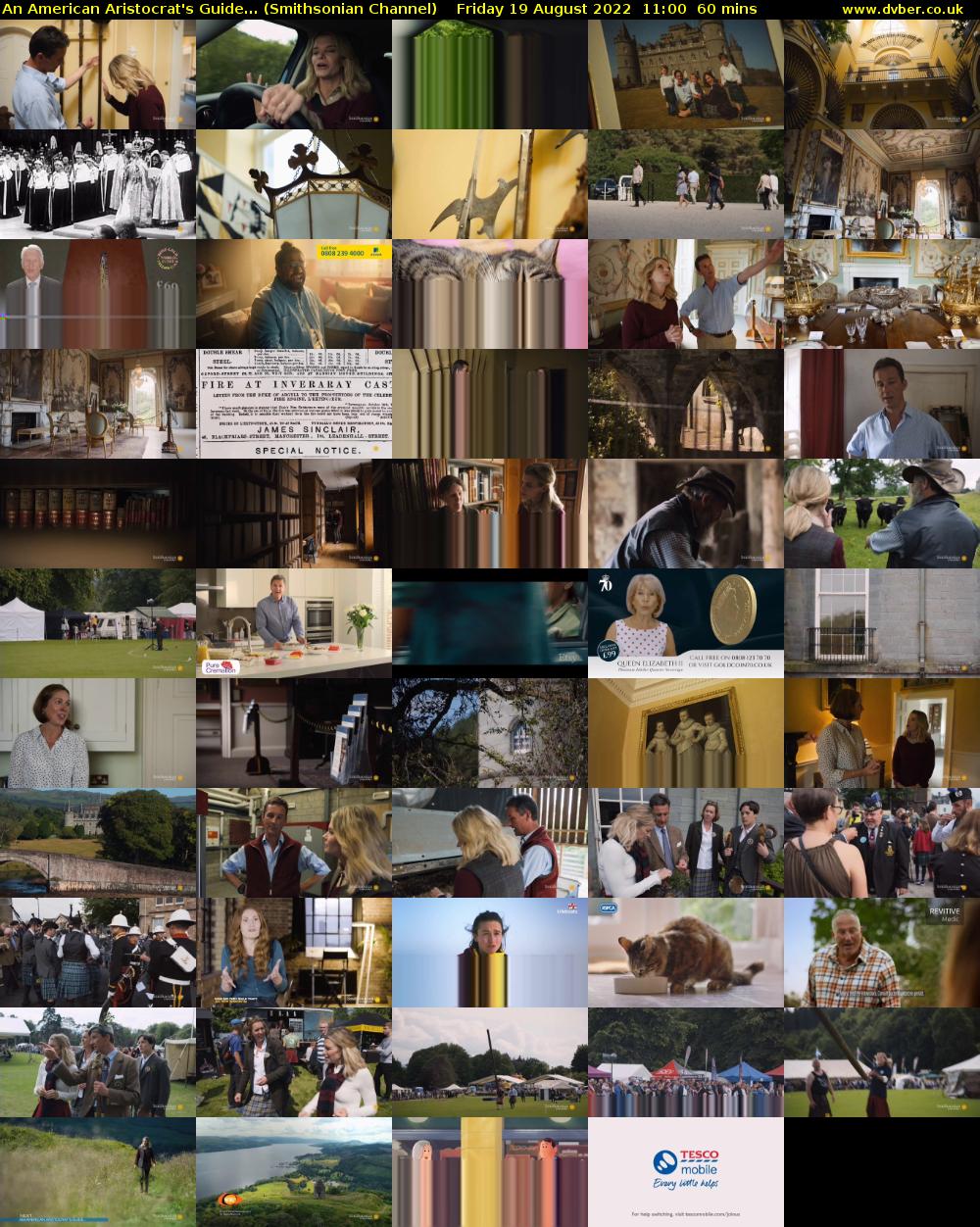 An American Aristocrat's Guide... (Smithsonian Channel) Friday 19 August 2022 11:00 - 12:00