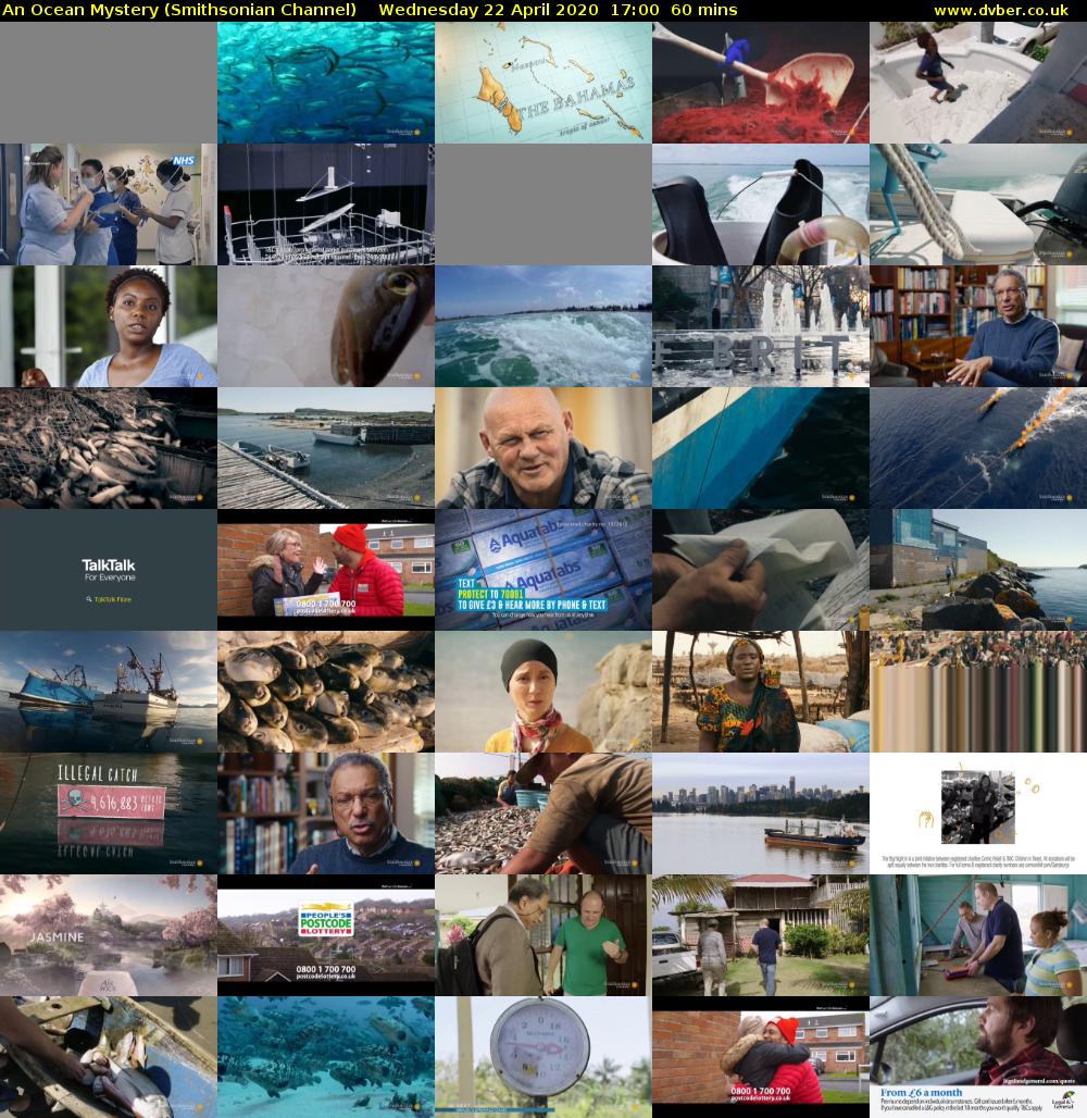 An Ocean Mystery (Smithsonian Channel) Wednesday 22 April 2020 17:00 - 18:00