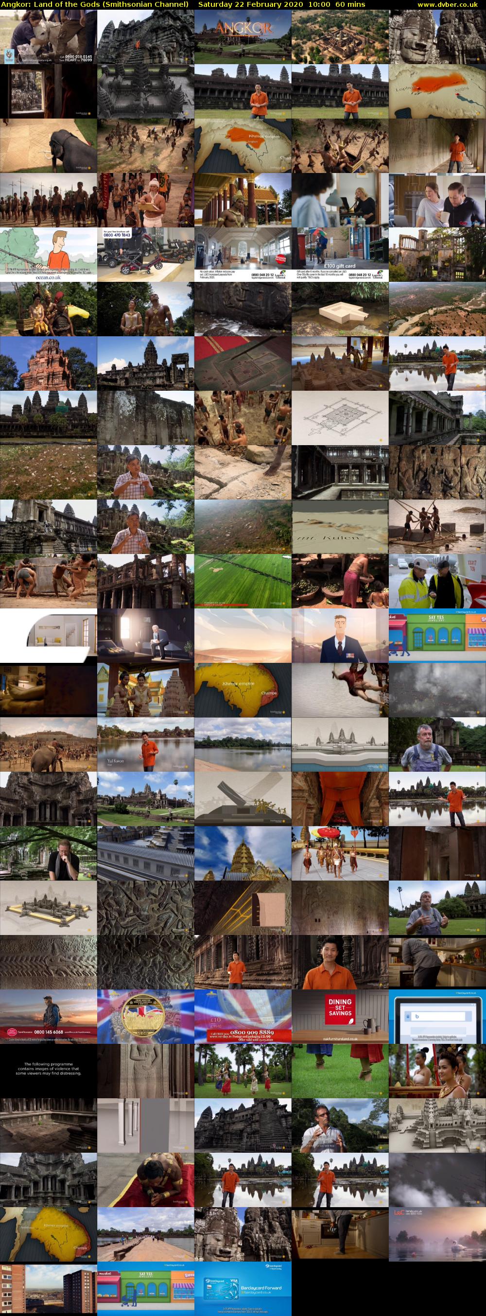 Angkor: Land of the Gods (Smithsonian Channel) Saturday 22 February 2020 10:00 - 11:00