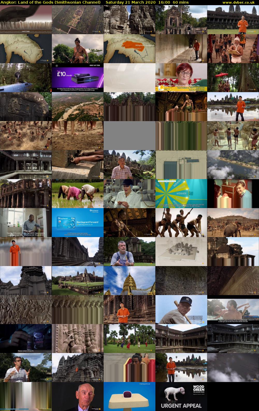 Angkor: Land of the Gods (Smithsonian Channel) Saturday 21 March 2020 16:00 - 17:00