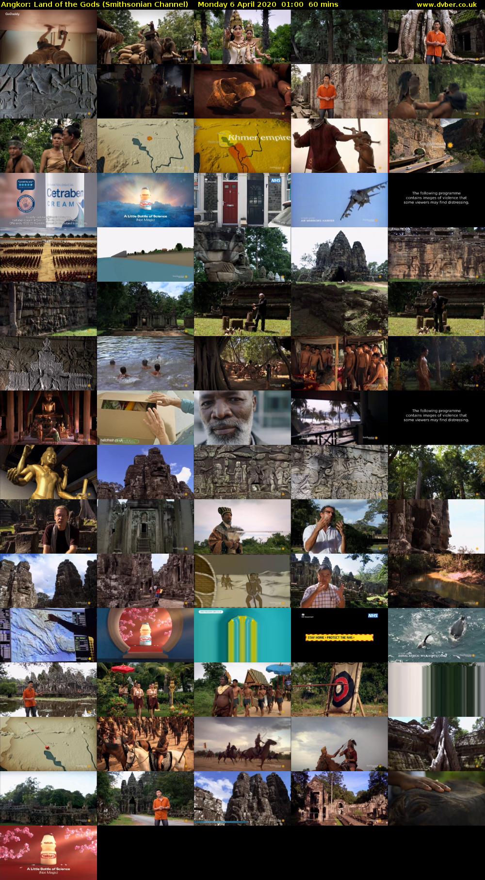Angkor: Land of the Gods (Smithsonian Channel) Monday 6 April 2020 01:00 - 02:00