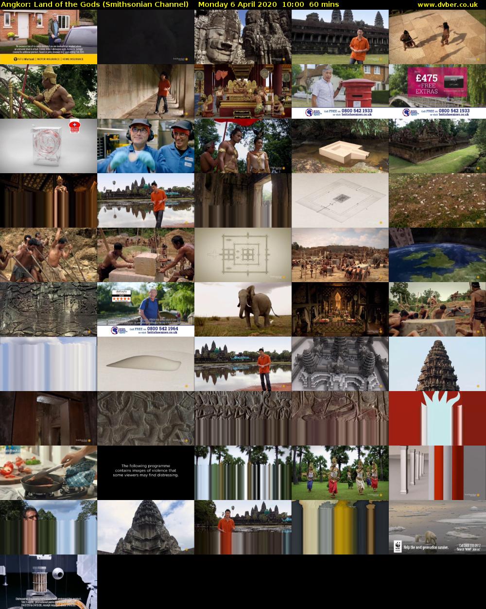 Angkor: Land of the Gods (Smithsonian Channel) Monday 6 April 2020 10:00 - 11:00