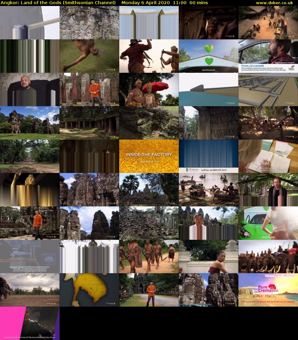 Angkor: Land of the Gods (Smithsonian Channel) Monday 6 April 2020 11:00 - 12:00