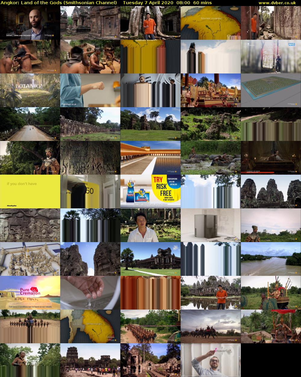 Angkor: Land of the Gods (Smithsonian Channel) Tuesday 7 April 2020 08:00 - 09:00
