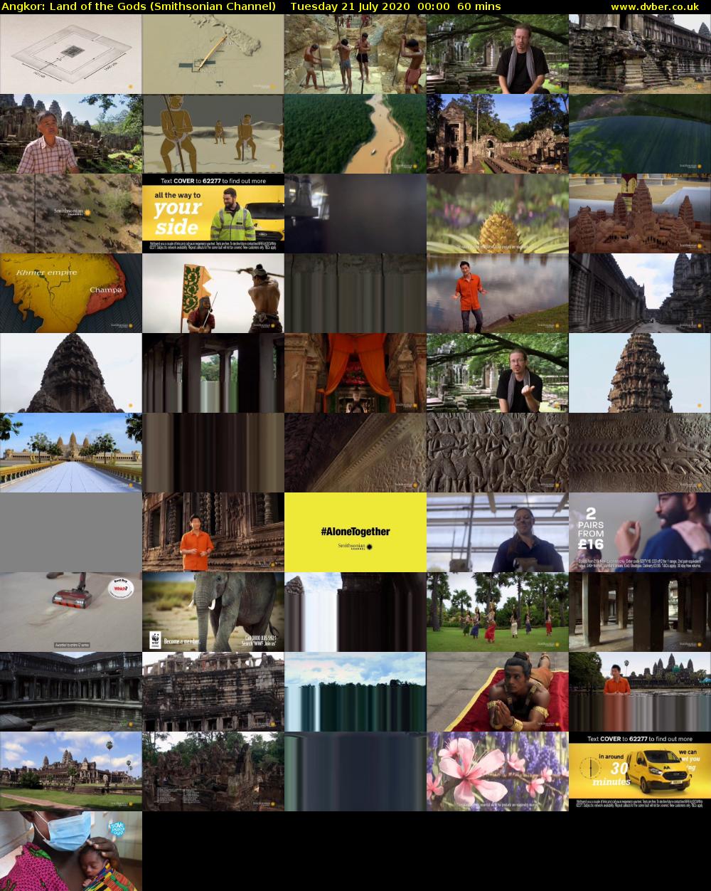 Angkor: Land of the Gods (Smithsonian Channel) Tuesday 21 July 2020 00:00 - 01:00