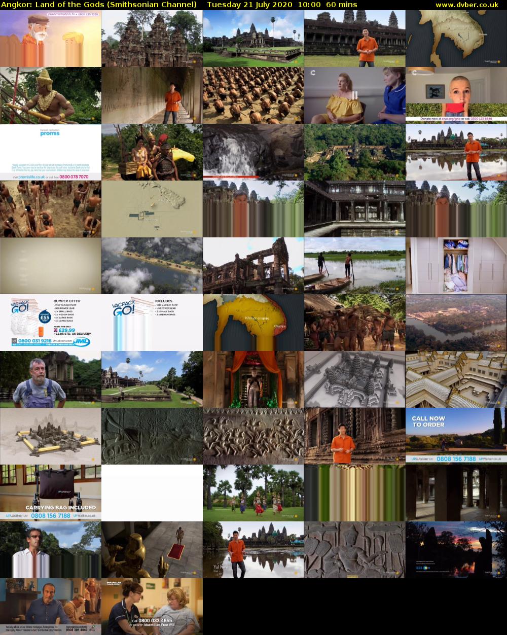 Angkor: Land of the Gods (Smithsonian Channel) Tuesday 21 July 2020 10:00 - 11:00