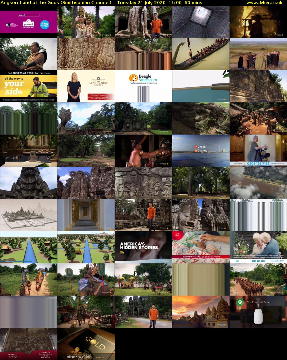 Angkor: Land of the Gods (Smithsonian Channel) Tuesday 21 July 2020 11:00 - 12:00