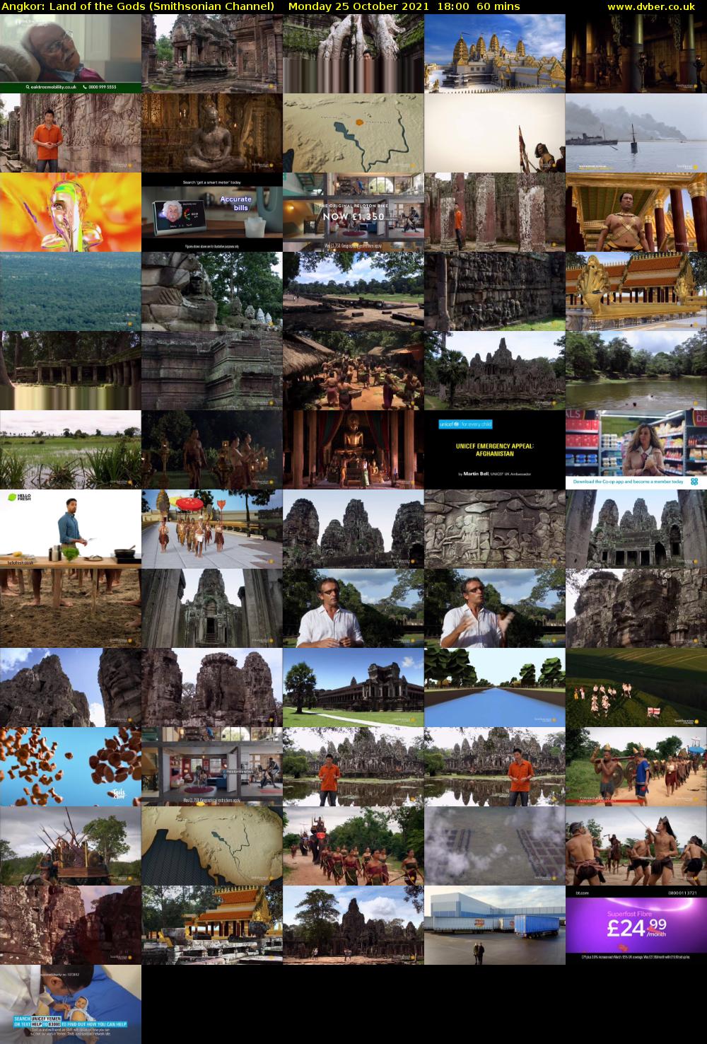 Angkor: Land of the Gods (Smithsonian Channel) Monday 25 October 2021 18:00 - 19:00