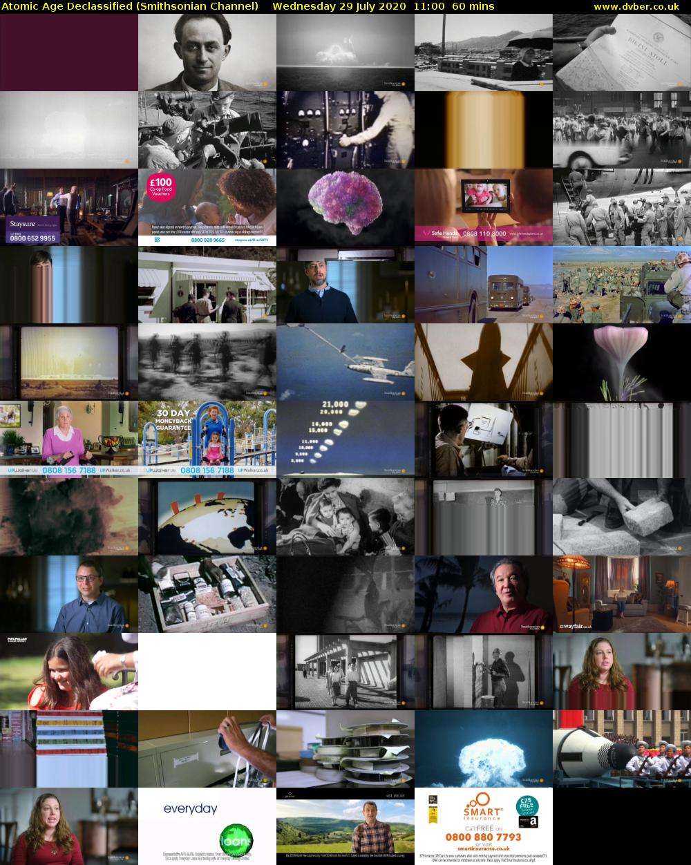 Atomic Age Declassified (Smithsonian Channel) Wednesday 29 July 2020 11:00 - 12:00