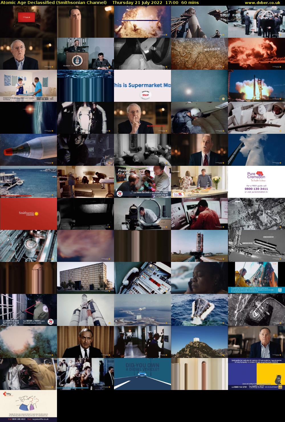 Atomic Age Declassified (Smithsonian Channel) Thursday 21 July 2022 17:00 - 18:00