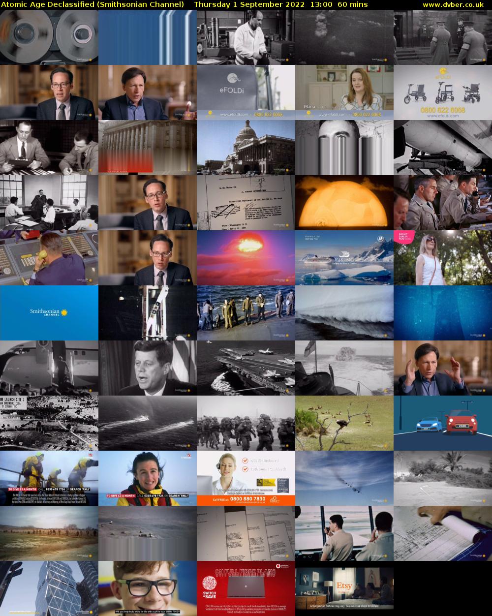 Atomic Age Declassified (Smithsonian Channel) Thursday 1 September 2022 13:00 - 14:00