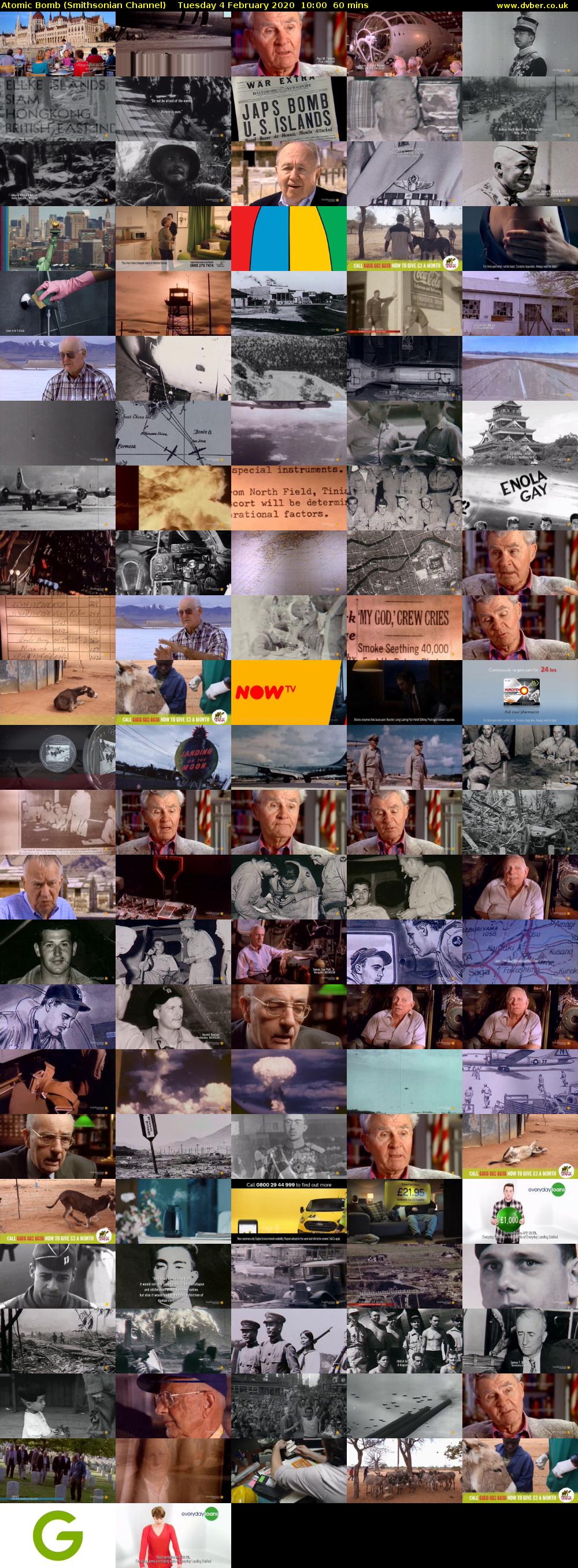 Atomic Bomb (Smithsonian Channel) Tuesday 4 February 2020 10:00 - 11:00