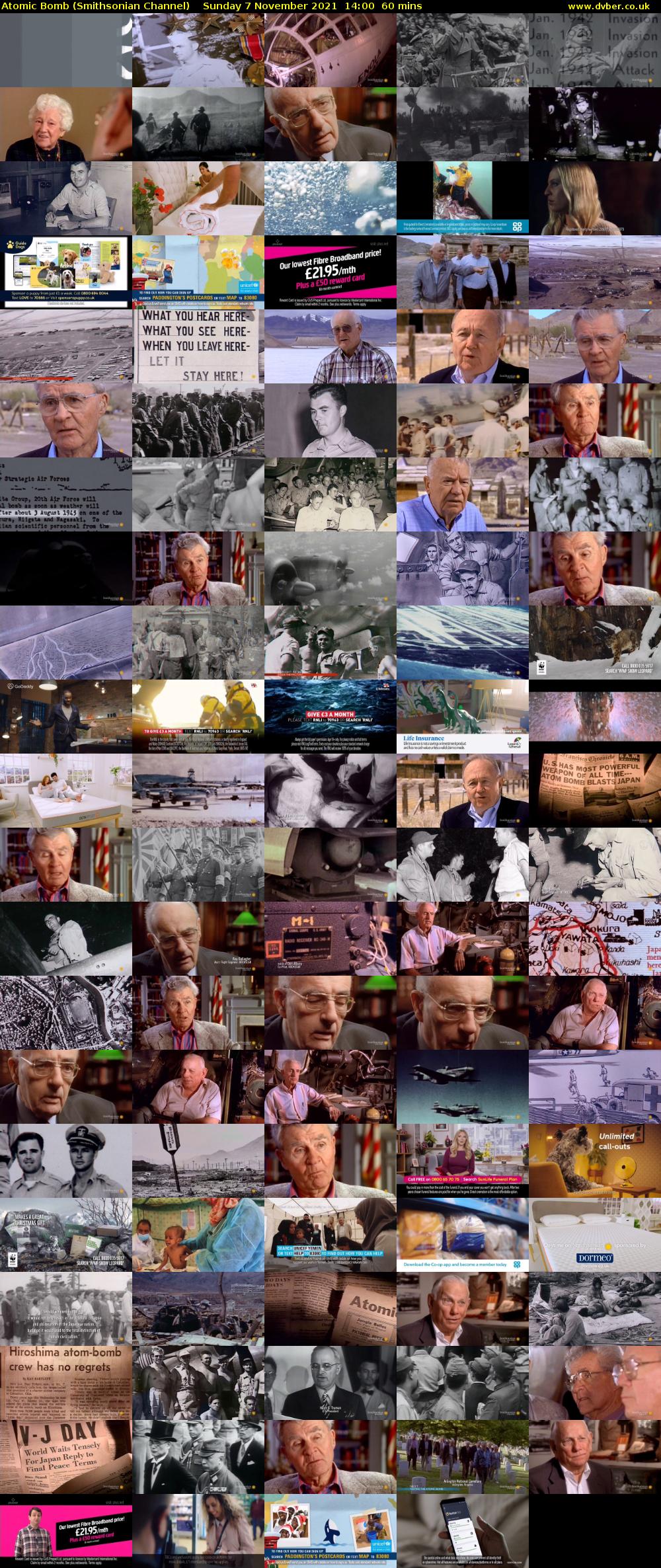 Atomic Bomb (Smithsonian Channel) Sunday 7 November 2021 14:00 - 15:00