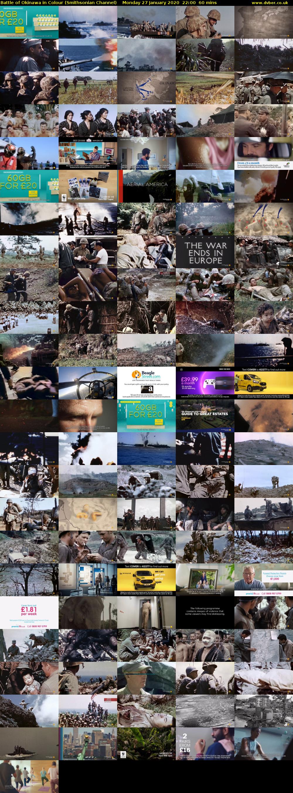 Battle of Okinawa in Colour (Smithsonian Channel) Monday 27 January 2020 22:00 - 23:00