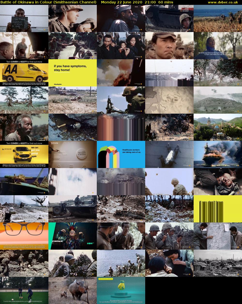 Battle of Okinawa in Colour (Smithsonian Channel) Monday 22 June 2020 21:00 - 22:00