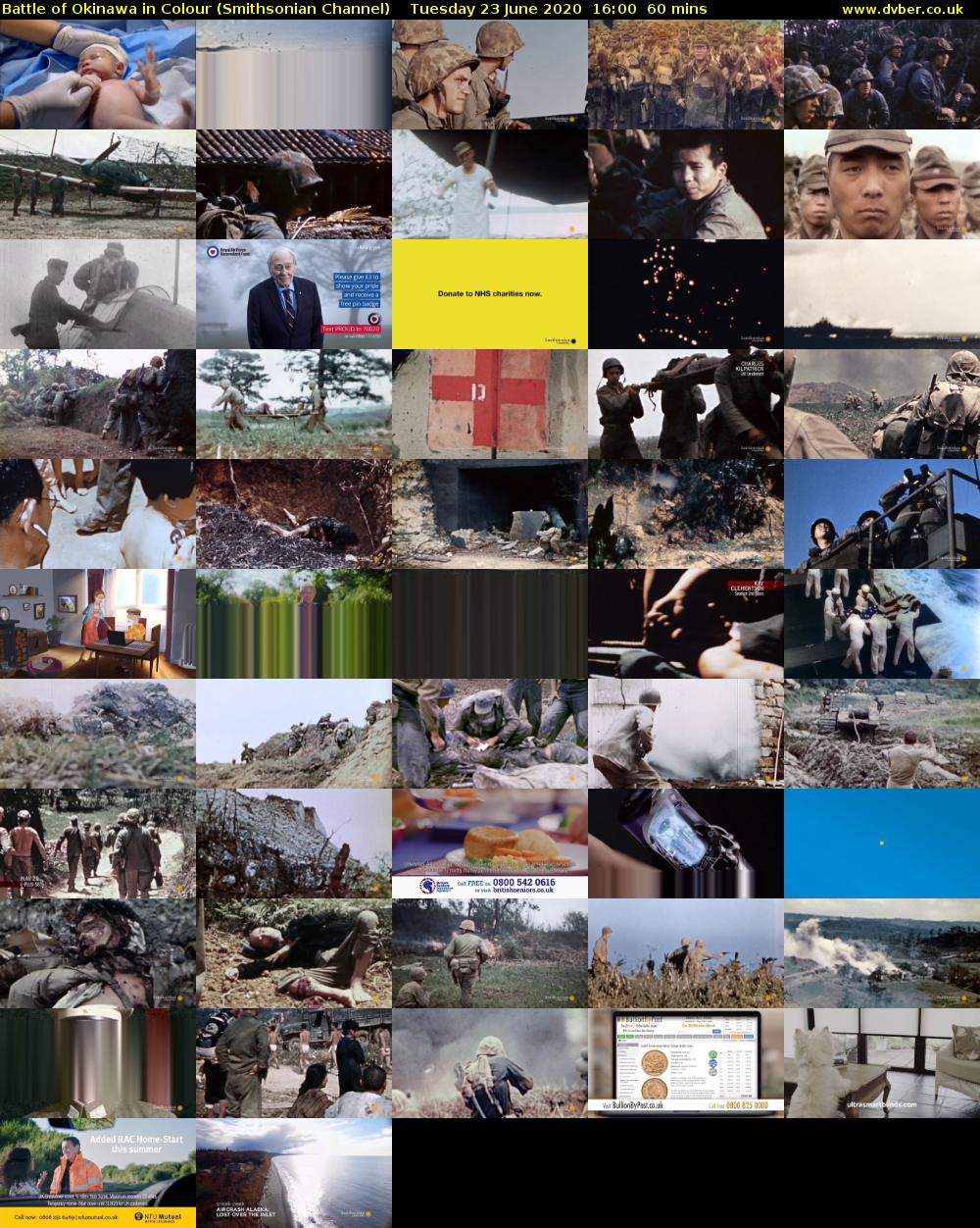 Battle of Okinawa in Colour (Smithsonian Channel) Tuesday 23 June 2020 16:00 - 17:00