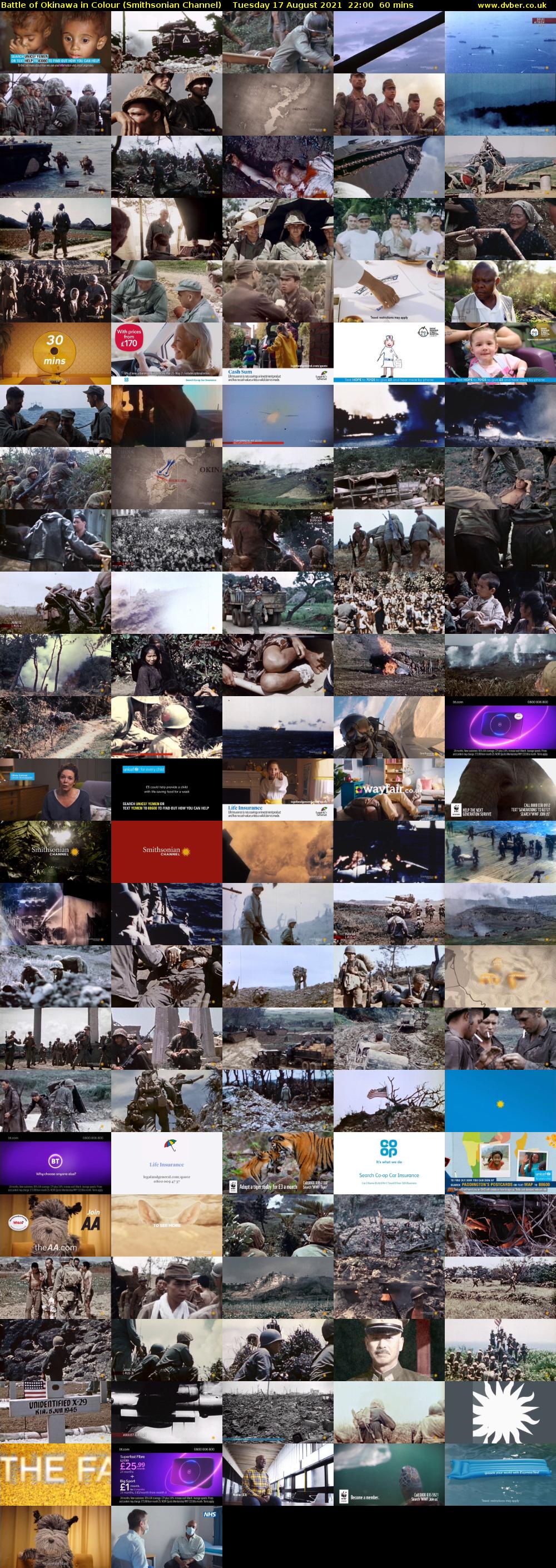 Battle of Okinawa in Colour (Smithsonian Channel) Tuesday 17 August 2021 22:00 - 23:00