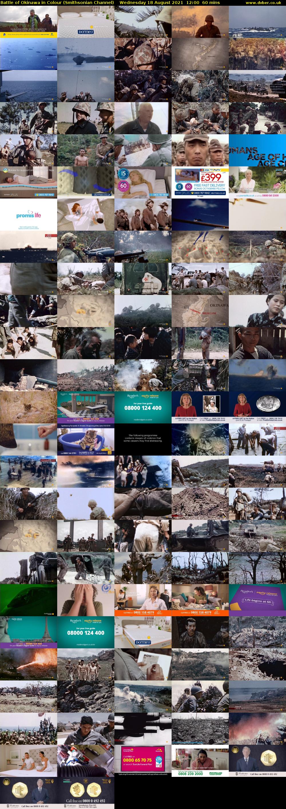 Battle of Okinawa in Colour (Smithsonian Channel) Wednesday 18 August 2021 12:00 - 13:00