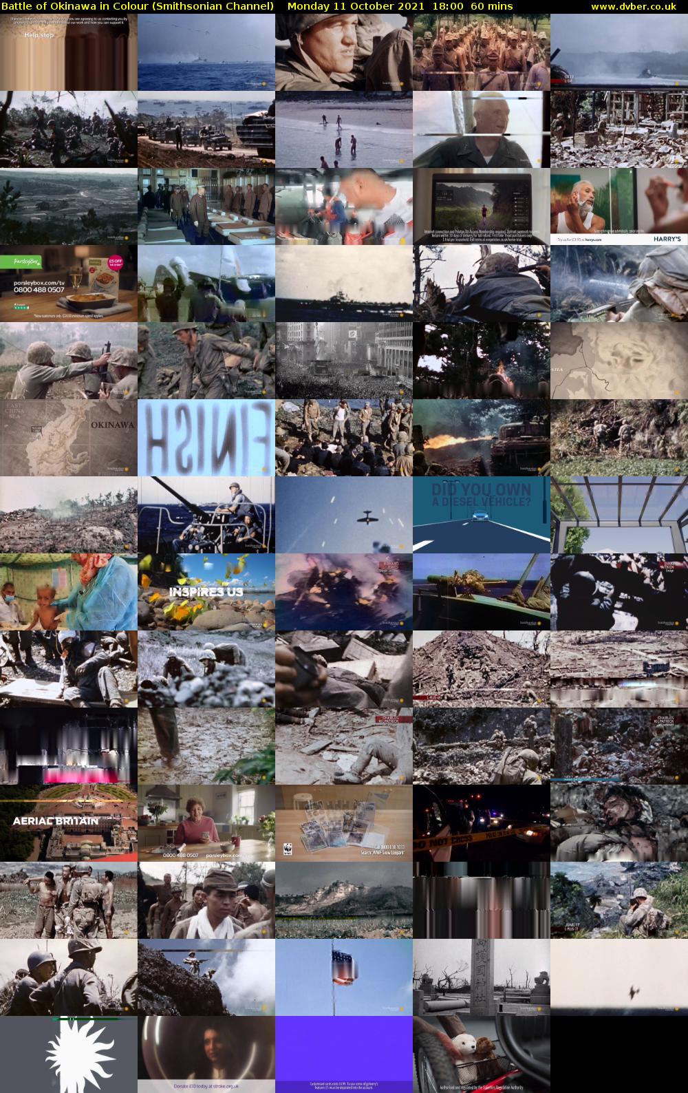Battle of Okinawa in Colour (Smithsonian Channel) Monday 11 October 2021 18:00 - 19:00