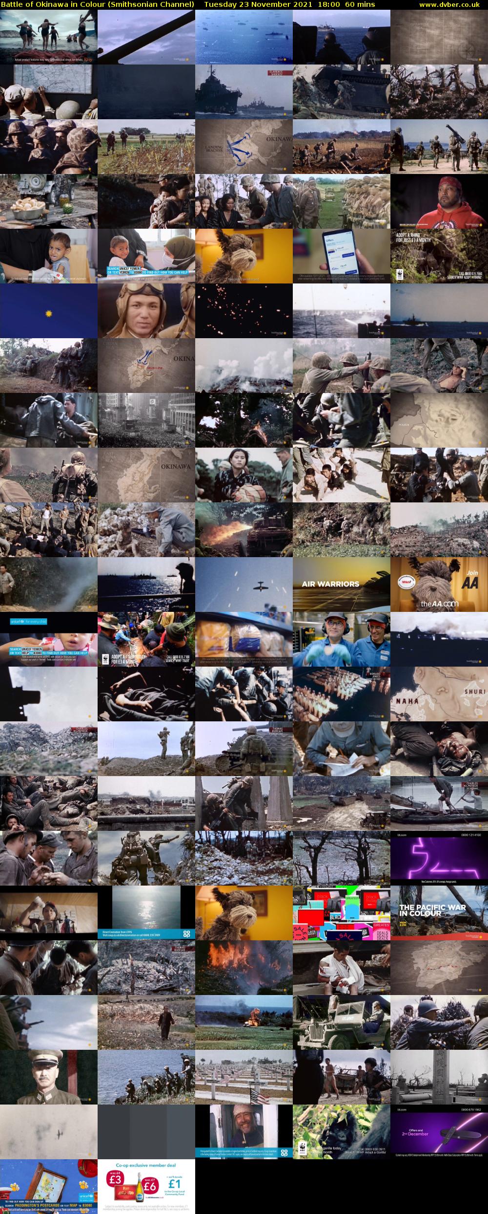Battle of Okinawa in Colour (Smithsonian Channel) Tuesday 23 November 2021 18:00 - 19:00