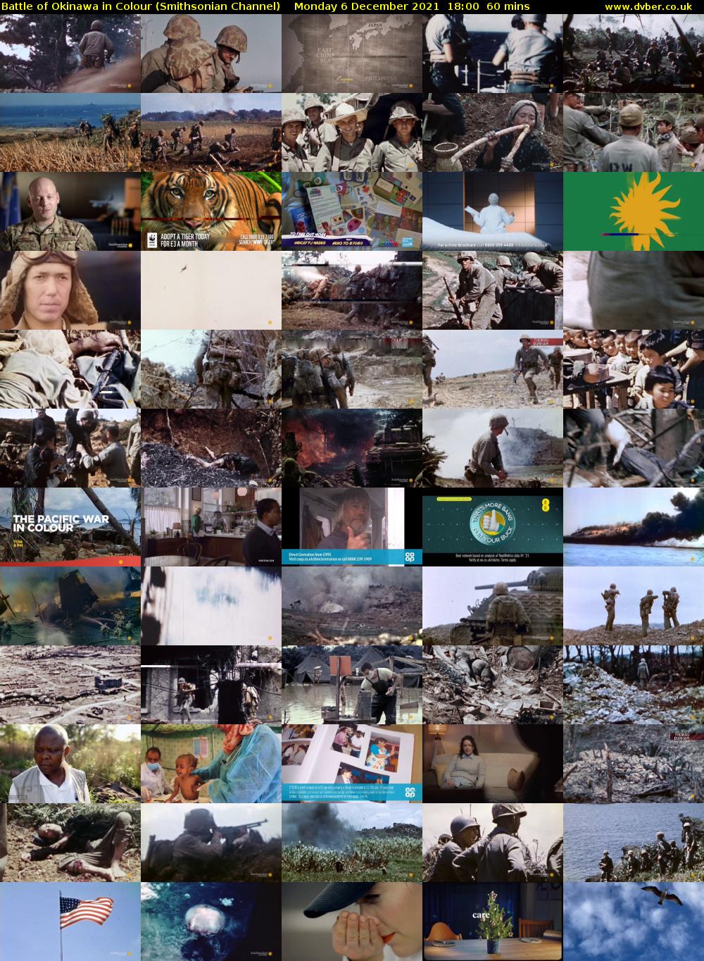 Battle of Okinawa in Colour (Smithsonian Channel) Monday 6 December 2021 18:00 - 19:00