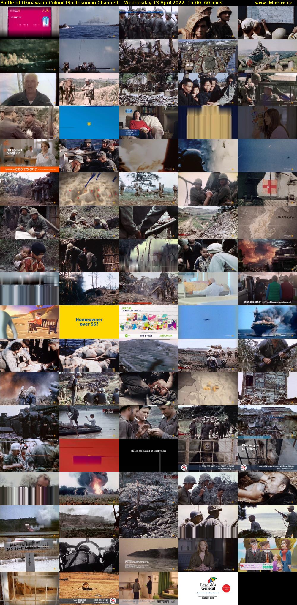 Battle of Okinawa in Colour (Smithsonian Channel) Wednesday 13 April 2022 15:00 - 16:00