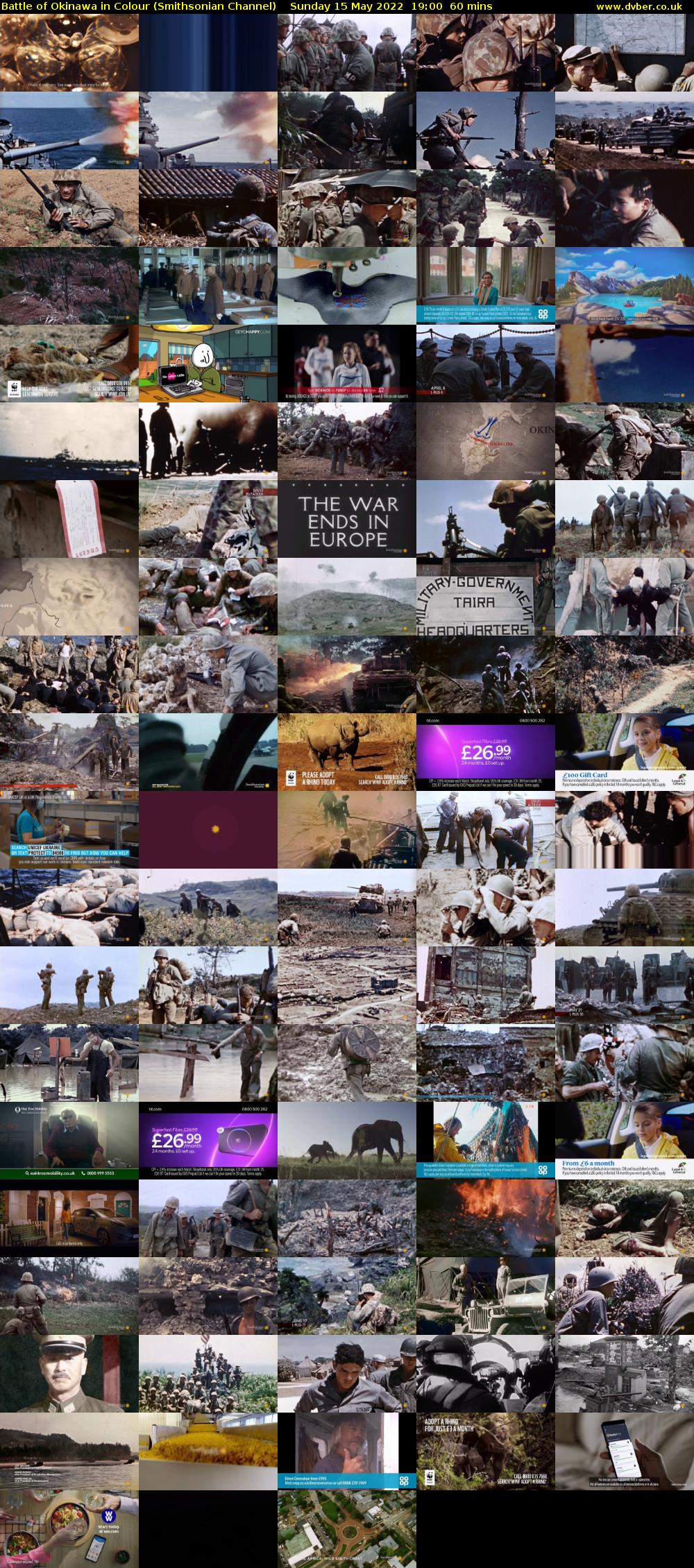 Battle of Okinawa in Colour (Smithsonian Channel) Sunday 15 May 2022 19:00 - 20:00