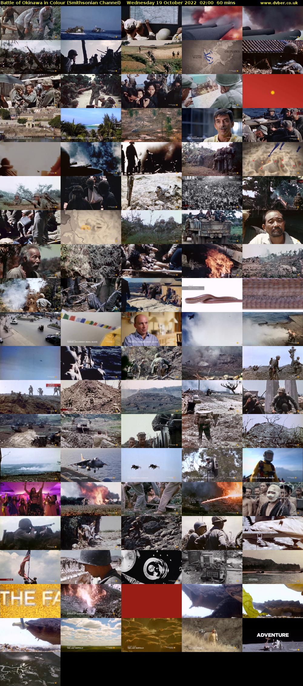 Battle of Okinawa in Colour (Smithsonian Channel) Wednesday 19 October 2022 02:00 - 03:00