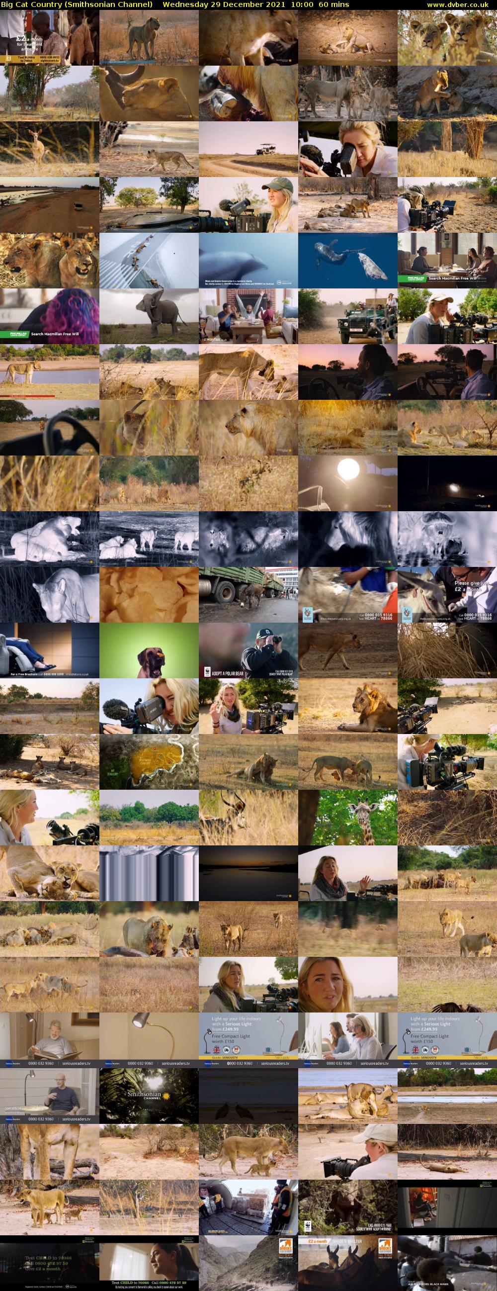 Big Cat Country (Smithsonian Channel) Wednesday 29 December 2021 10:00 - 11:00