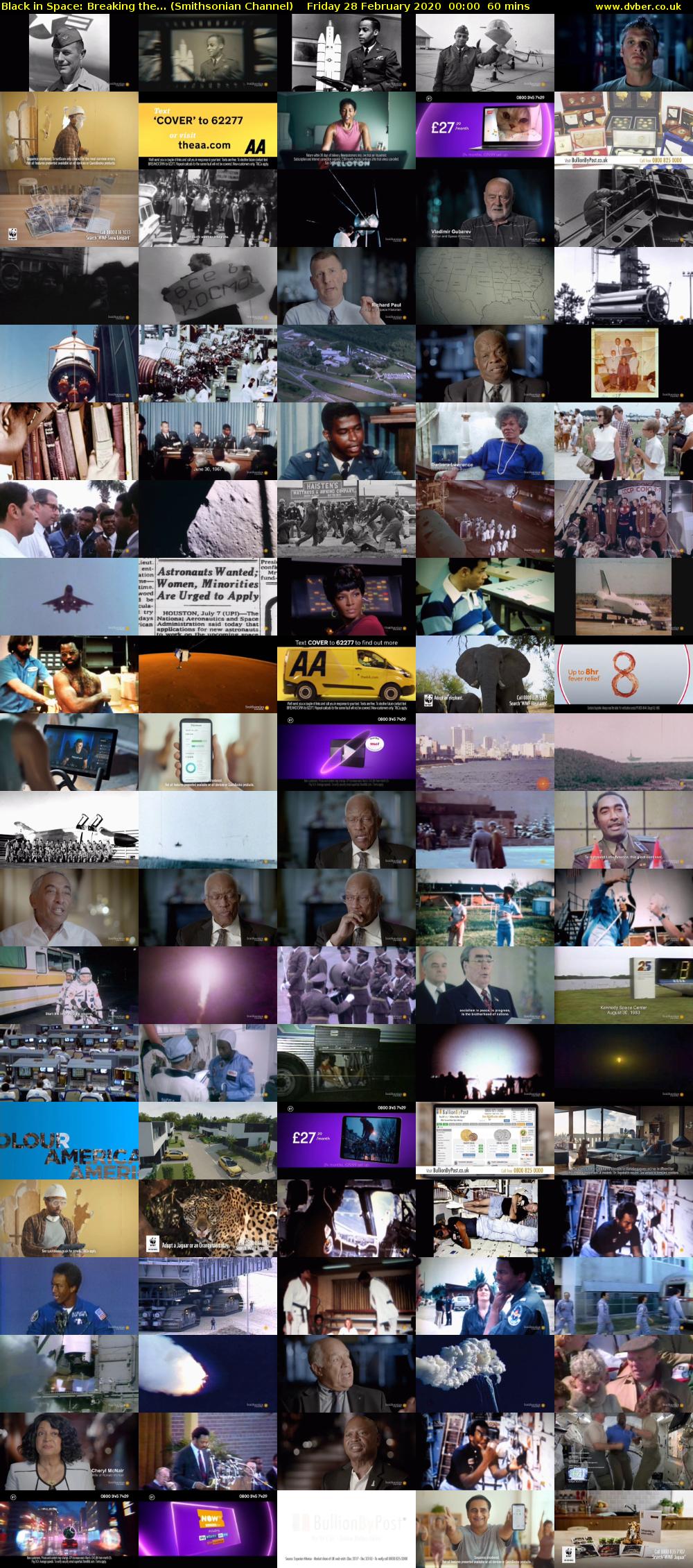Black in Space: Breaking the... (Smithsonian Channel) Friday 28 February 2020 00:00 - 01:00