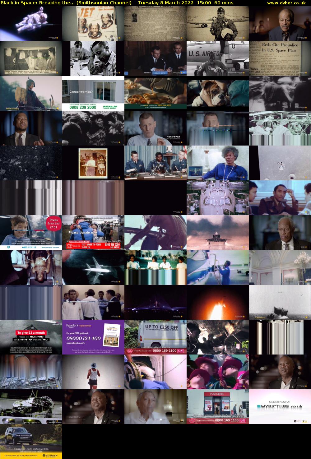 Black in Space: Breaking the... (Smithsonian Channel) Tuesday 8 March 2022 15:00 - 16:00