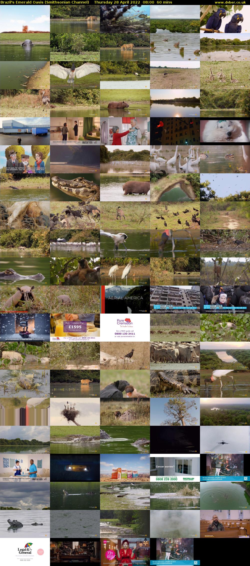Brazil's Emerald Oasis (Smithsonian Channel) Thursday 28 April 2022 08:00 - 09:00