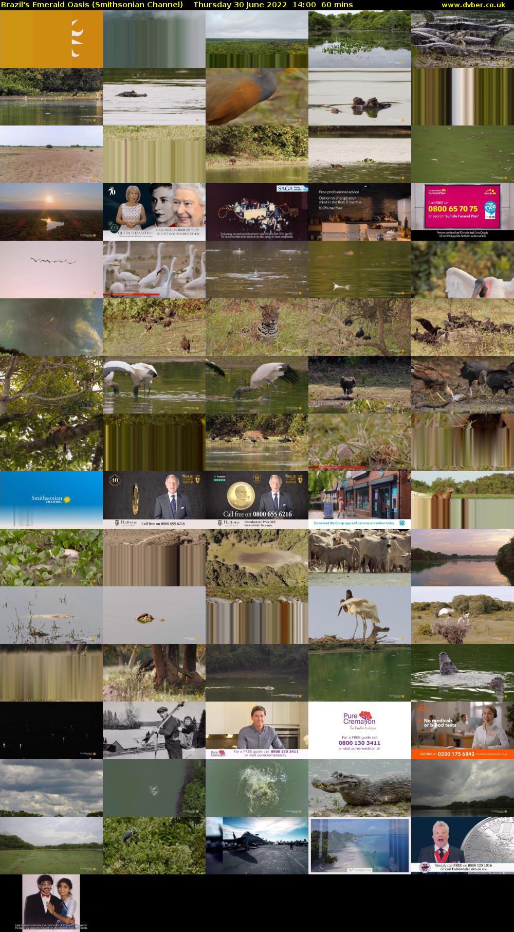 Brazil's Emerald Oasis (Smithsonian Channel) Thursday 30 June 2022 14:00 - 15:00