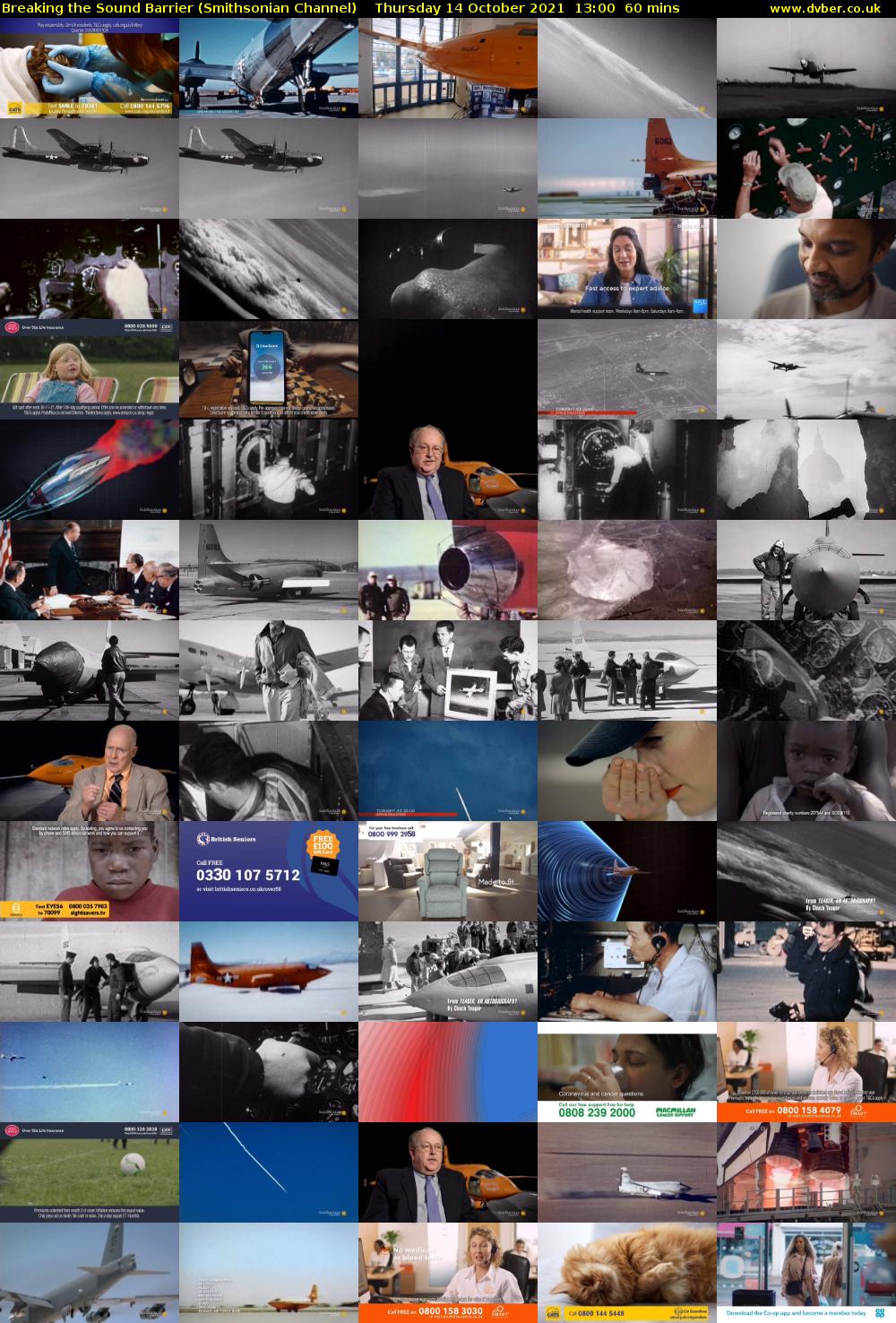 Breaking the Sound Barrier (Smithsonian Channel) Thursday 14 October 2021 13:00 - 14:00