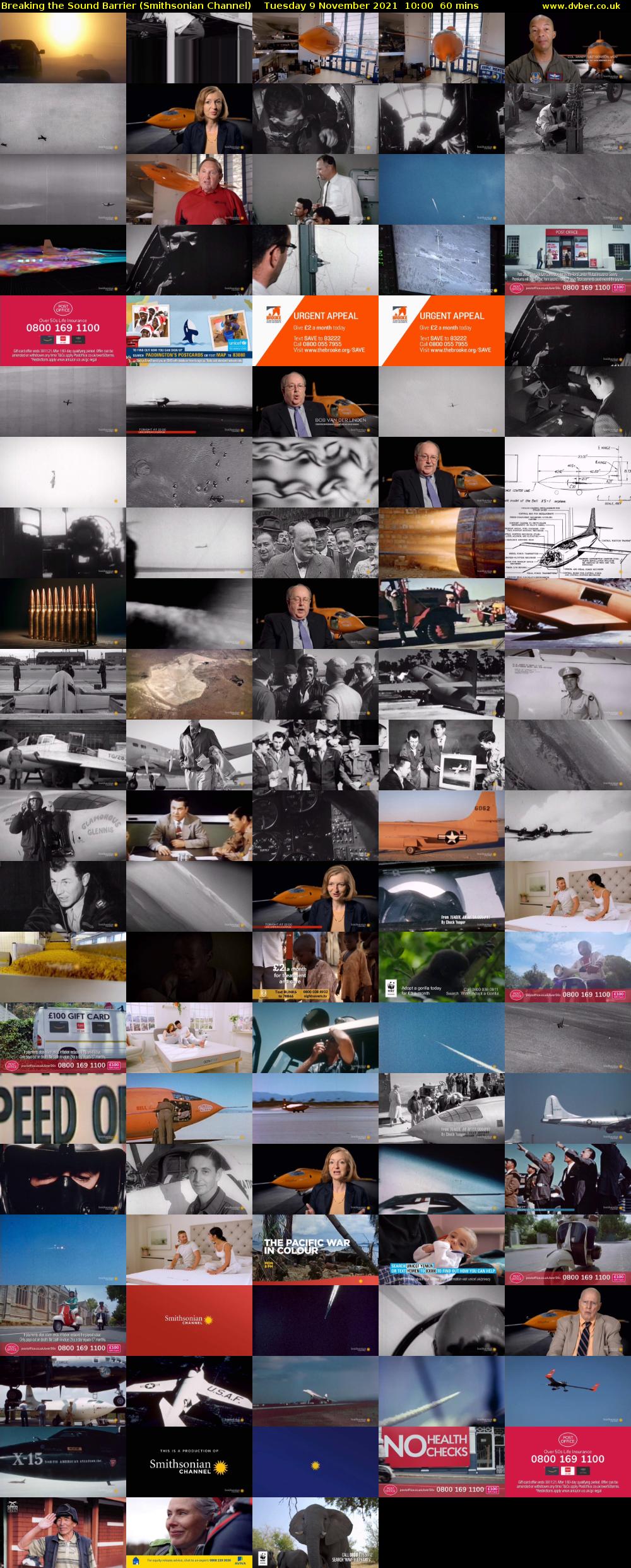 Breaking the Sound Barrier (Smithsonian Channel) Tuesday 9 November 2021 10:00 - 11:00