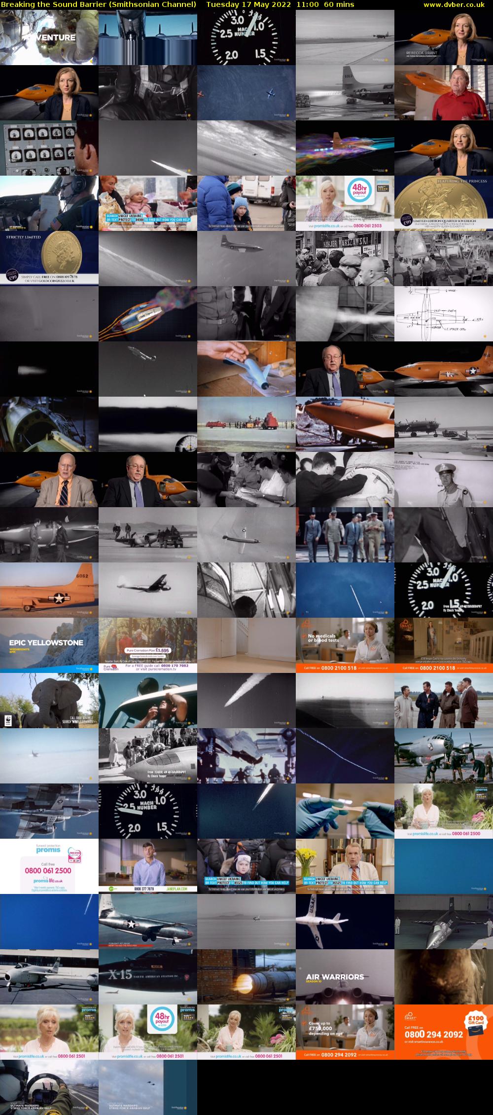 Breaking the Sound Barrier (Smithsonian Channel) Tuesday 17 May 2022 11:00 - 12:00