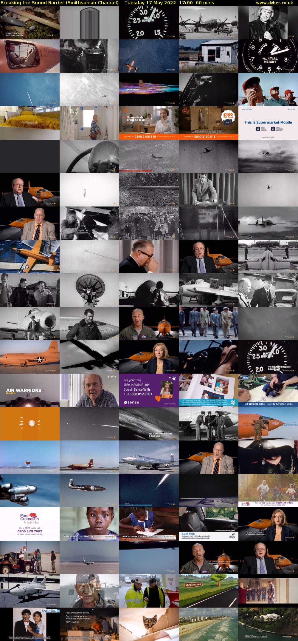 Breaking the Sound Barrier (Smithsonian Channel) Tuesday 17 May 2022 17:00 - 18:00