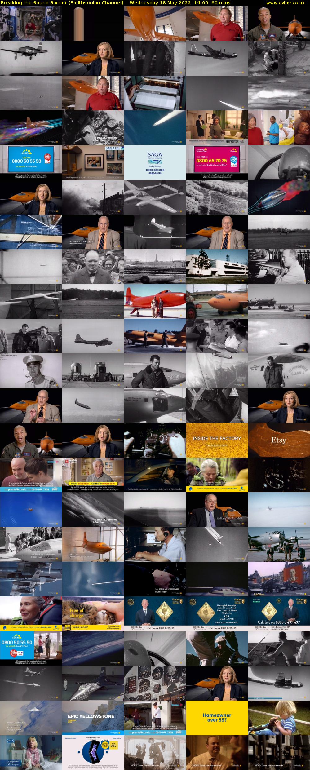 Breaking the Sound Barrier (Smithsonian Channel) Wednesday 18 May 2022 14:00 - 15:00