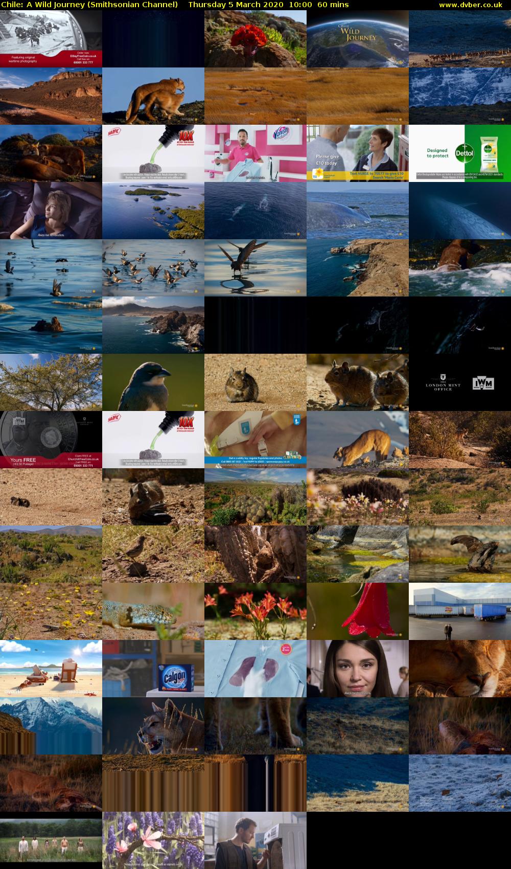 Chile: A Wild Journey (Smithsonian Channel) Thursday 5 March 2020 10:00 - 11:00