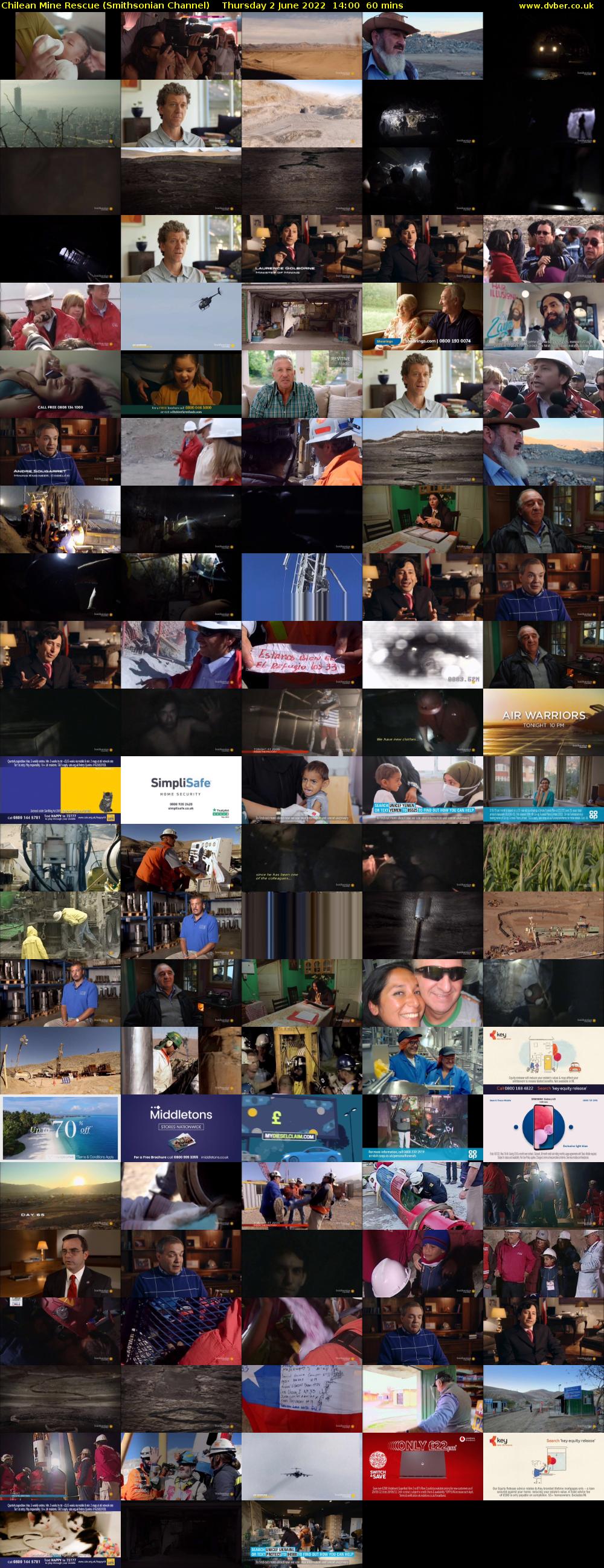 Chilean Mine Rescue (Smithsonian Channel) Thursday 2 June 2022 14:00 - 15:00