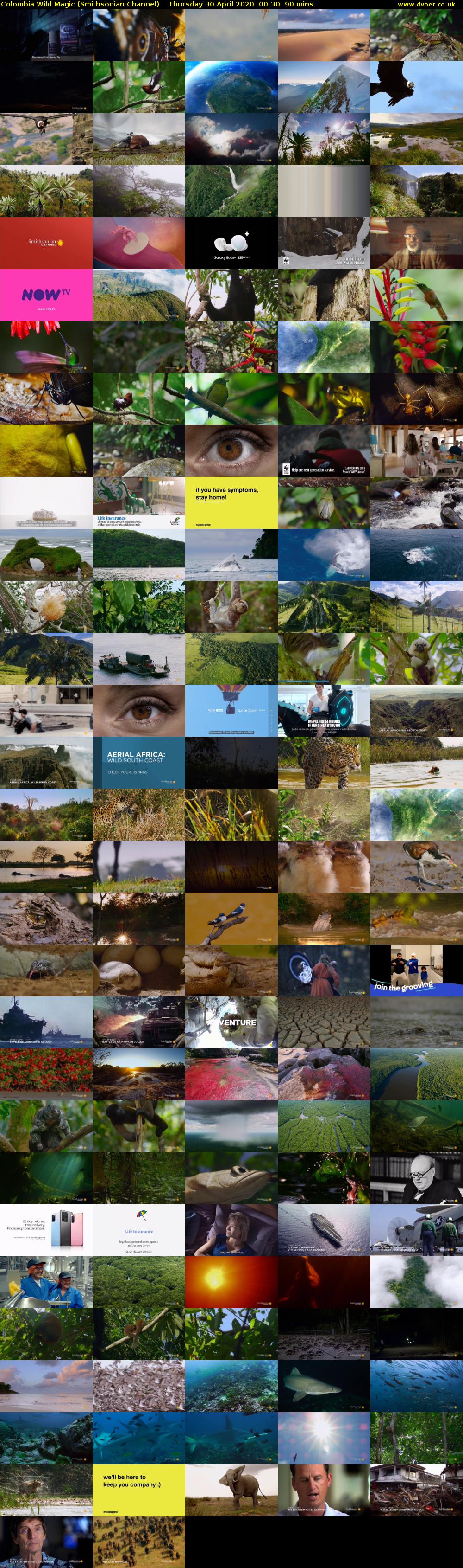 Colombia Wild Magic (Smithsonian Channel) Thursday 30 April 2020 00:30 - 02:00